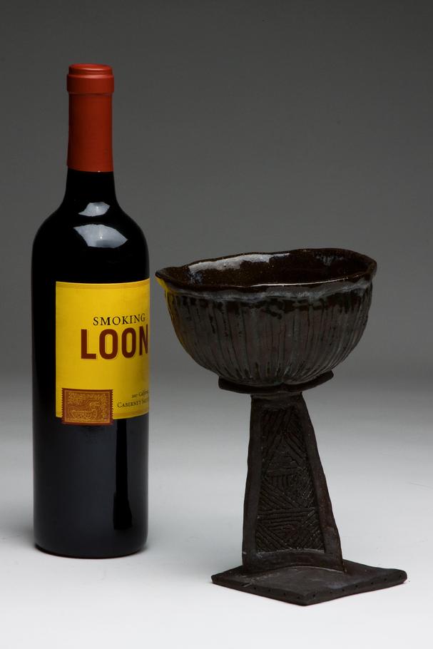 black clay Goblet